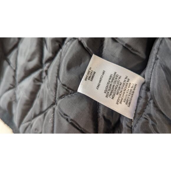 Hinge Wool Blend hooded jacket black green Tartan Plaid xsmall - Picture 11 of 13